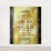 Tenture 21ème anniversaire de Mariage en laiton (Devant)