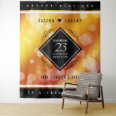 Tenture 23e anniversaire de mariage élégant Topaze impéria (En situation)