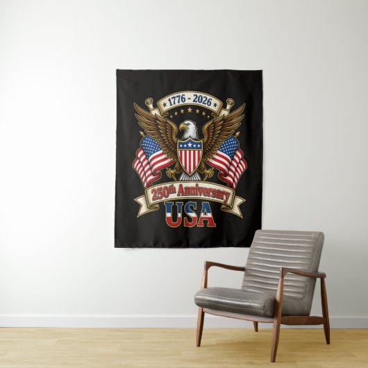 Tenture 250e anniversaire des États-Unis (En situation)