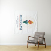 Tenture 250e anniversaire des États-Unis (En situation (horizontale))