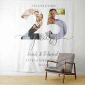 Tenture 25e anniversaire du Mariage 2 Contexte photo (En situation)