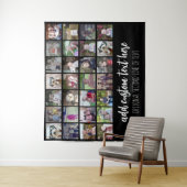 Tenture 28 Grille de collage photo - 2 Zones de texte - no (En situation)