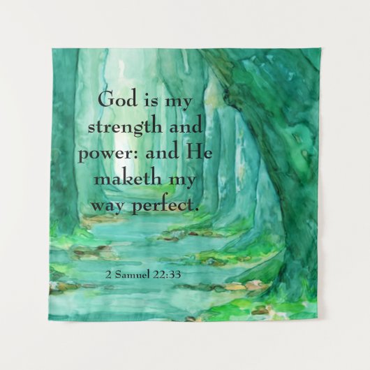 Tenture 2 Samuel 22:33 (Devant)