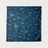 Tenture 2d illustration. Abstract snowflakes. Holy Christm (Devant (Horizontal))