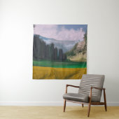 Tenture 2d illustration. Peinture à l'huile paysage art. R (En situation)