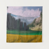 Tenture 2d illustration. Peinture à l'huile paysage art. R (Devant)