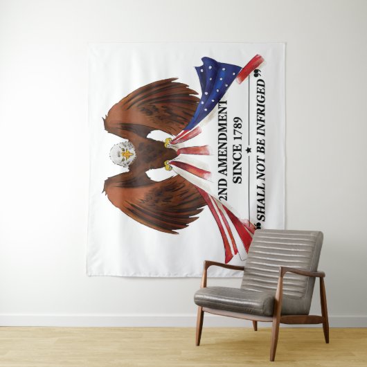 Tenture 2e amendement Oreiller (En situation)