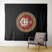 Tenture [300] Ordre de Malte - Armoiries de SMOM (En situation (horizontale))