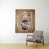 Tenture 30 et Fabulous Gold Parties scintillant 30e annive (En situation)