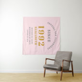 Tenture 30e anniversaire 1992 Elégant rose Grey Gold Chic (En situation (horizontale))