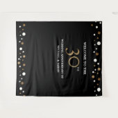 Tenture 30e anniversaire du MARIAGE Photo en toile de fond (Devant (Horizontal))