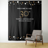 Tenture 30e anniversaire du MARIAGE Photo en toile de fond (En situation)
