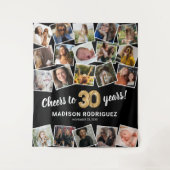 Tenture 30e anniversaire Multi Photo fond (Devant)