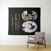 Tenture 30e anniversaire Numéro 30 Photo Collage moderne N (En situation (horizontale))