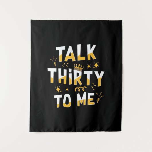 Tenture 30e anniversaire | Parle trente à moi (Devant)