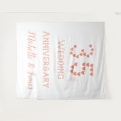 Tenture 35e anniversaire de mariage Typographie de mariage (Devant (Horizontal))