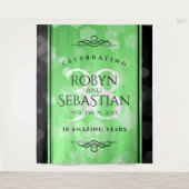 Tenture 38e anniversaire de mariage de l'émeraude élégant (Devant)