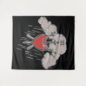 Tenture 3 d'Épées Illustration de Tarot Amour Cœur Trois (Devant (Horizontal))