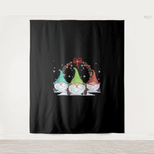 Tenture 3 Gnomes de Noël