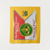 Tenture 3e Régiment de cavalerie blindée de l'ACR "Brave R (Devant)