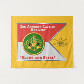 Tenture 3e Régiment de cavalerie blindée de l'ACR "Brave R (Devant (Horizontal))