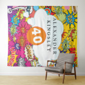 Tenture 40 Anniversaire Bande dessinée Pop Art Discours Bu (En situation (horizontale))