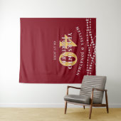 Tenture 40 ANS DANS L'ÉTERNITÉ Fond pour anniversaire de r (En situation (horizontale))