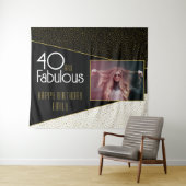 Tenture 40 et fabuleuse Parties scintillant d'or Photo 40e (En situation (horizontale))