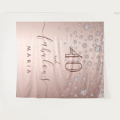 Tenture 40 fabuleux anniversaire rose gold diamants glam (Devant (Horizontal))
