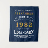 Tenture 40e anniversaire 1982 Ajouter un nom légendaire bl (Devant)