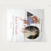 Tenture 40e anniversaire du Mariage 2 Photo fond (Devant (Horizontal))