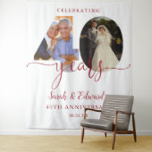 Tenture 40e anniversaire du Mariage 2 Photo fond (En situation)