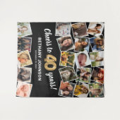 Tenture 40e anniversaire Multi Photo fond (Devant (Horizontal))