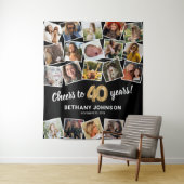 Tenture 40e anniversaire Multi Photo fond (En situation)
