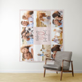 Tenture 40e anniversaire rose girly parties scintillant ph (En situation)