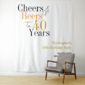 Tenture 40e anniversaire Soeurs Bières Minimal Contexte (En situation)