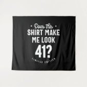 Tenture 41 ans - 41e anniversaire drôle cadeau (Devant (Horizontal))