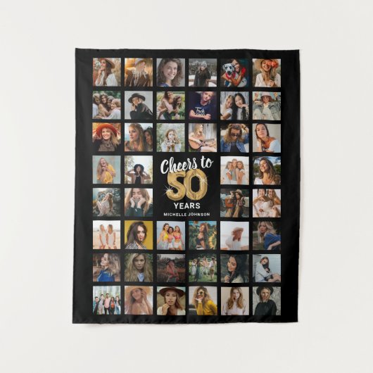 Tenture 44 Collage de photos 50e anniversaire (Devant)