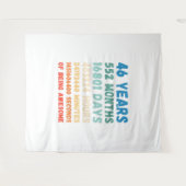 Tenture 46th Birthday 46 Years Of Being Awesome Wedding An (Devant (Horizontal))