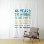 Tenture 46th Birthday 46 Years Of Being Awesome Wedding An (En situation)