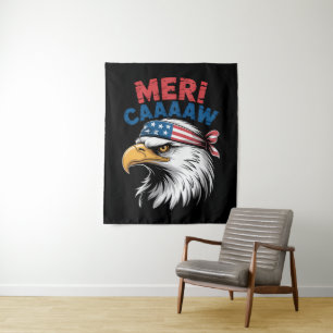 Tenture 4 juillet Aigle Liberté Patriotique