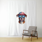 Tenture 4 juillet boîte (En situation)