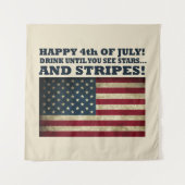 Tenture 4 juillet drôle (Devant)