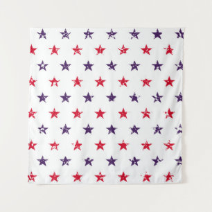 Tenture 4 juillet Étoiles Grunge Abstrait Motif sans coutu