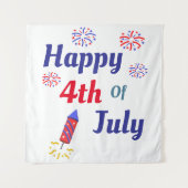 Tenture 4 juillet heureux (Devant)