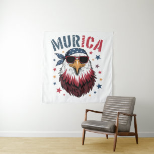 Tenture 4 juillet Patriotique Drôle Aigle USA