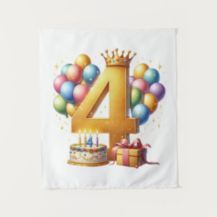 Tenture 4ème anniversaire doré