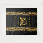 Tenture 50 Anniversaire Gold & Black Anniversaire Tapestry (Devant (Horizontal))