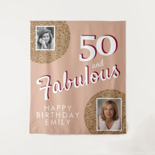 Tenture 50 ans et Fabuleux Paillettes d'Or 2 Photo 50e Ann