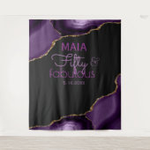 Tenture 50 et fabuleux 50e anniversaire de fête Photo fond (Devant)